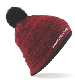 gorro con pompon-veteado gorro con pompon-veteado