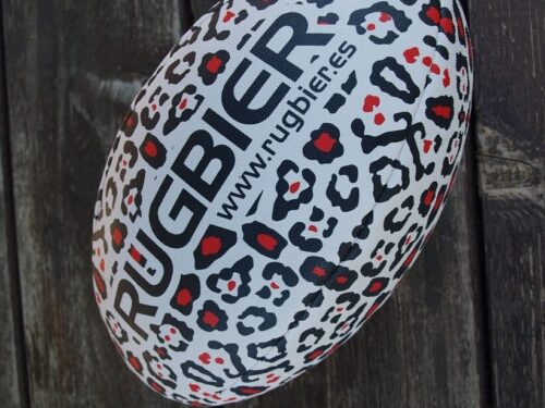 RUGBIER Mini-Rugbyball T2 Maori Face - Trainingsball Für Kinder Und Einsteiger